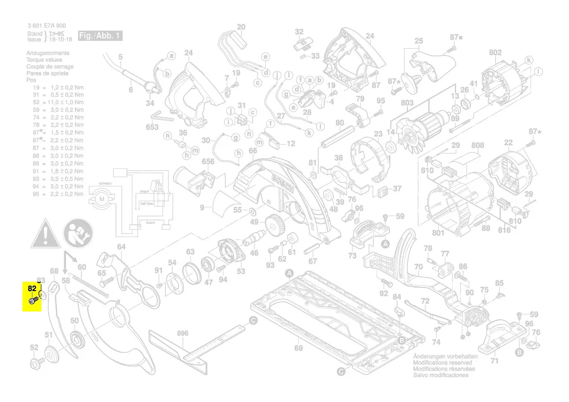 vis réf. 1 619 P02 412 Bosch